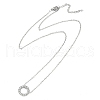 Ring 304 Stainless Steel Crystal Rhinestone Pendant Necklaces & Bracelets & Stud Earrings Sets for Women SJEW-C004-09P-01-4