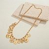 Brass Pendant Bib Necklaces for Women FS-WGFA1B0-02-1