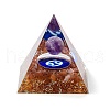 Orgonite Pyramid Resin Energy Generators DJEW-D013-05G-1