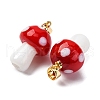 Handmade Lampwork Pendants LAMP-S069-08G-02-2