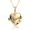 Brass Micro Pave Cubic Zirconia Locket Necklace PW-WG66231-01-1