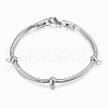 Tarnish Resistant 304 Stainless Steel Chain Bracelet Making MAK-K008-01P-1