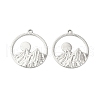 Non-Tarnish 304 Stainless Steel Pendants STAS-L268-010P-2