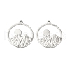 304 Stainless Steel Pendants STAS-L268-010P-2