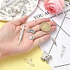 40Pcs 8 Styles Tibetan Style Alloy Pendants TIBEP-YW0001-86-4