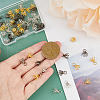 SUPERFINDINGS 60Pcs 3 Colors Flower Rack Plating Brass Filigree Bead Cap Bails KK-FH0006-86-3