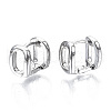 Brass Hoop Earrings EJEW-S201-245P-1