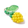 Glass Seed Beaded Rose Pendants PALLOY-MZ00627-01-3