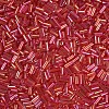 Tube AB-Color Plated Glass Bugle Beads SEED-R011-165B-2