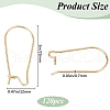 SOFPLATE 120Pcs 304 Stainless Steel Hoop Earrings STAS-SP0001-29-2