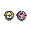 Rack Plating Rainbow Color Alloy Beads PALLOY-S180-364-2