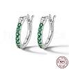 Rhodium Plated 925 Sterling Silver Hoop Earring for Women VR9878-7-1