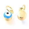 Brass Enamel Pendants KK-Y001-02B-G-4