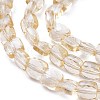 Electroplate Glass Beads Strands EGLA-S176-02-E01-3