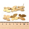 Butterfly 304 Stainless Steel Dangle Stud Earrings for Women EJEW-M102-01G-5