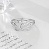 Flower 925 Sterling Silver Finger Rings FS-WG1E6A3-03-2