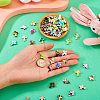 100Pcs 10 Colors Synthetic Turquoise Beads G-TA0002-14-5