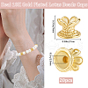 Beebeecraft 20Pcs Brass Lotus Beads KK-BBC0015-59-2