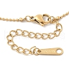 Ion Plating(IP) 304 Stainless Steel Heart Pendant Ball Chain Necklaces for Women NJEW-F328-03G-3