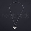 Non-Tarnish 201 Stainless Steel Pendant Necklaces NJEW-S105-JN530-45-1-2