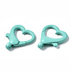 Spray Painted Eco-Friendly Alloy Lobster Claw Clasps PALLOY-YW0001-22-NR-4