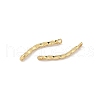 Brass Twisted Stick Connector Charms KK-Q039-16G-2