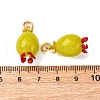 Handmade Lampwork Pendants LAMP-Z012-01G-04-3