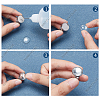 SUNNYCLUE DIY Flat Round Adjustable Ring Making Kit DIY-SC0019-90-4