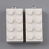Opaque Acrylic Pendants MACR-B0001-02O-1