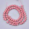 Spray Painted Non-magnetic Synthetic Hematite Beads Strands G-T116-15-12-2