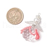 2Pcs 2 Styles Glass Seed Bead Pendants PALLOY-MZ00710-4