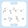 Unicraftale 304 Stainless Steel Stud Earring Findings STAS-UN0015-57B-3
