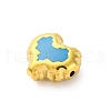 304 Stainless Steel Enamel Beads STAS-B085-06G-04-3