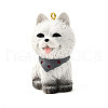 Cute Opaque Resin Pendants CRES-D310-02B-1