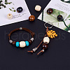 Craftdady Natural Wood Beads WOOD-CD001-03-LF-11