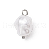 Eco-Friendly Plastic Imitation Pearl Charms PALLOY-JF03968-02-3