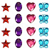 Flat Back & Back Plated Acrylic Rhinestone Cabochons MACR-TA0001-62B-3