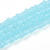 Baking Painted Glass Beads Strands DGLA-N007-01H-1
