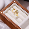 Adjustable Brass Micro Pave Cubic Zirconia Cuff Rings FS-WGDCDFA-01-3