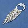 Brass Rhinestone Pendants KK-I715-08S-01-2