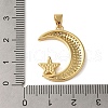 Rack Plating Brass Micro Pave Cubic Zirconia Pendants KK-P279-21G-3