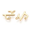Brass Micro Pave Cubic Zirconia Charms KK-N263-97G-Z-2
