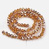 Electroplate Transparent Glass Beads Strands EGLA-A034-T4mm-N16-2