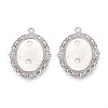 304 Stainless Steel Pendant Cabochon Settings STAS-N114-02P-1