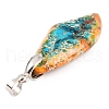 Natural Imperial Jasper Bead Pendants G-H250-07B-P-3