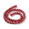 Dyed Natural Jade Beads Strands G-D434-8mm-08-1-4