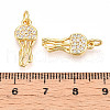 Brass Micro Pave Cubic Zirconia Pendants KK-N257-12G-3