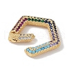 Rack Plating Brass Micro Pave Cubic Zirconia Twister Clasps KK-NH0002-12G-02-2