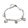 304 Stainless Steel Multi-strand Bracelets BJEW-Q038-08P-4