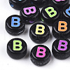 Opaque Black Acrylic Beads MACR-N008-17B-1